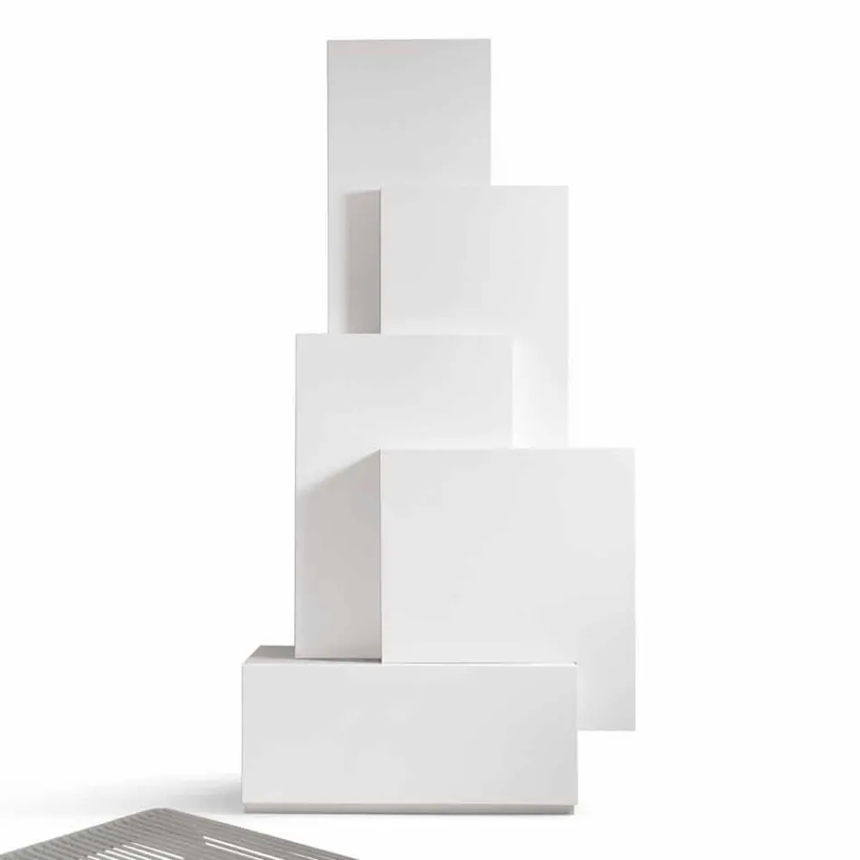 My Home Tetris mobile living room tower design MDF H196cm made in Italy Viadurini