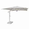 Garden Umbrella 300x400 cm in White or Anthracite Aluminum - Lapillo