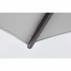 3x3 Outdoor Umbrella with Light Gray Cloth and Anthracite Structure - Dalton Viadurini