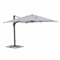 Outdoor Umbrella, 3x3 with Light Gray Cloth and Anthracite Structure - Dalton