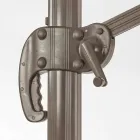 3x3 Outdoor Umbrella with Polyester Cloth and Aluminum Pole - Texas Viadurini