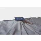 3x3 Outdoor Umbrella in Gray Polyester and Anthracite Color Aluminum - Coby Viadurini