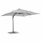 3x3 Outdoor Umbrella in Gray Polyester and Anthracite Color Aluminum - Coby Viadurini