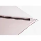 3x4 Outdoor Umbrella with Sand Color Polyester - Flamingo Cloth Viadurini