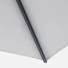 Outdoor Umbrella 4x4 in Light Gray Polyester and Aluminum - Daniel Viadurini