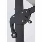 Outdoor Umbrella 4x4 in Light Gray Polyester and Aluminum - Daniel Viadurini