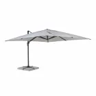 Outdoor Umbrella 4x4 in Light Gray Polyester and Aluminum - Daniel Viadurini