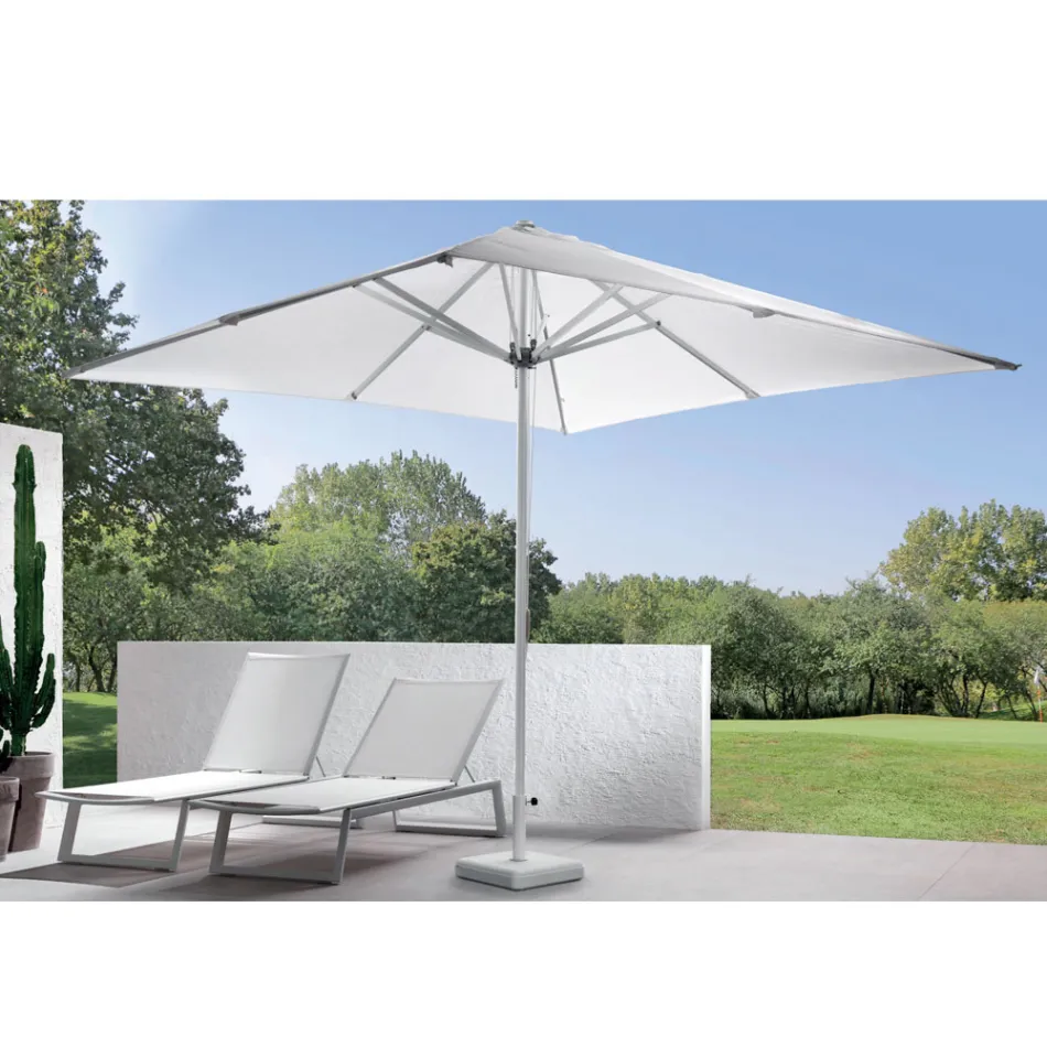 Outdoor Parasol with Aluminum Structure and Acrylic Fabric - Jayce Viadurini