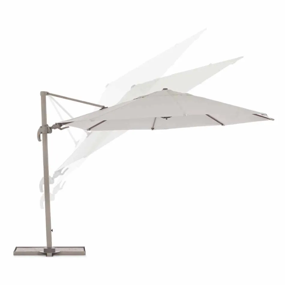 Outdoor Umbrella Diameter 3,5m in Polyester with Aluminum Pole - Linfa Viadurini