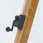 Outdoor Umbrella in Wood and Ecru Polyester 3x4, Homemotion - Passmore Viadurini