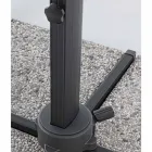 3x4 Garden Umbrella with Light Gray Polyester Fabric - Dalton Viadurini