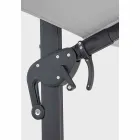 3x4 Garden Umbrella with Light Gray Polyester Fabric - Dalton Viadurini