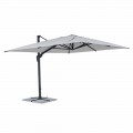 Garden Umbrella, 3x4 with Polyester Cloth in Light Gray - Dalton