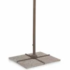 3x4 Garden Umbrella in Polyester with Aluminum Structure - Texas Viadurini