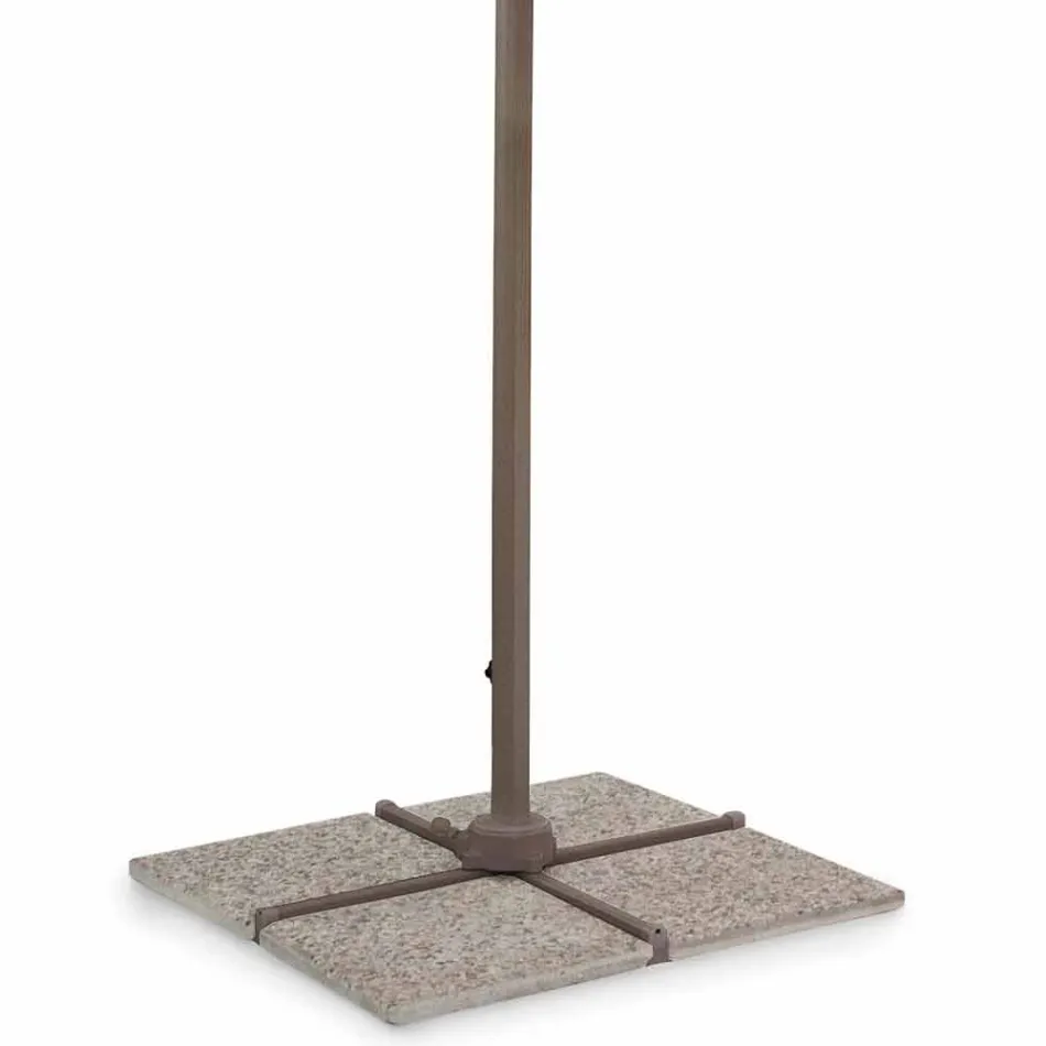 3x4 Garden Umbrella in Polyester with Aluminum Structure - Texas Viadurini