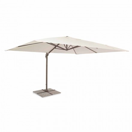 3x4 Garden Umbrella in Polyester with Aluminum Structure - Texas Viadurini