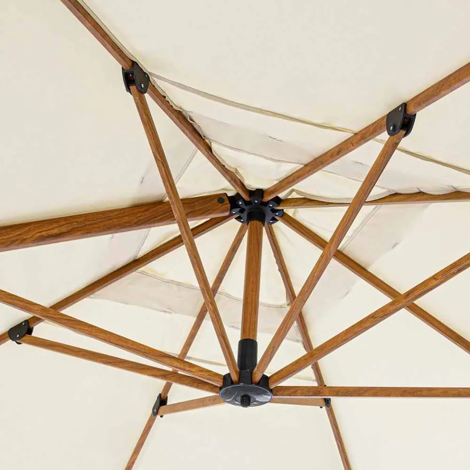 3x4m Garden Umbrella in Aluminum and Polyester, Homemotion - Marco Viadurini