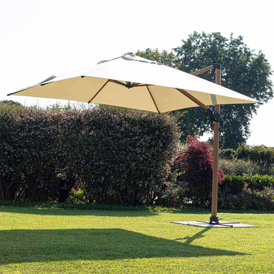 3x4m Garden Umbrella in Aluminum and Polyester, Homemotion - Marco Viadurini