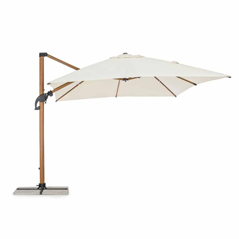 3x4m Garden Umbrella in Aluminum and Polyester, Homemotion - Marco Viadurini