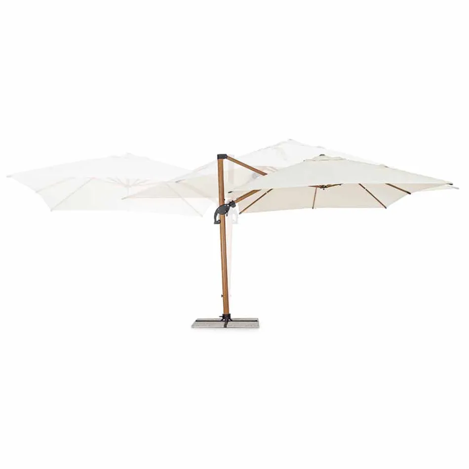 3x4m Garden Umbrella in Aluminum and Polyester, Homemotion - Marco Viadurini