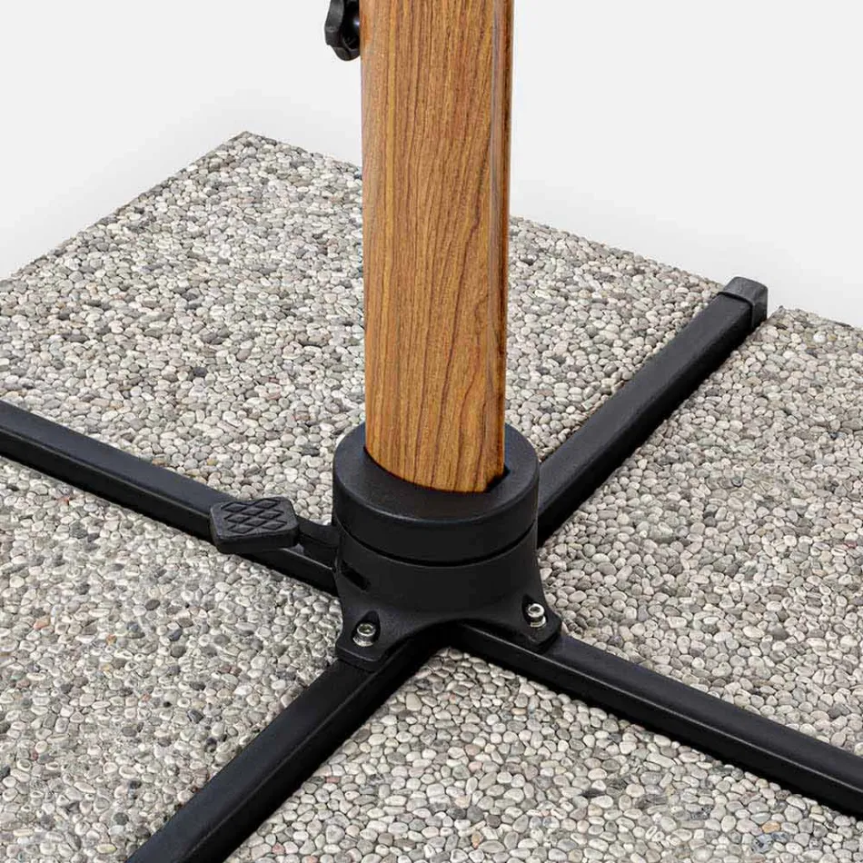 3x4m Garden Umbrella in Aluminum and Polyester, Homemotion - Marco Viadurini