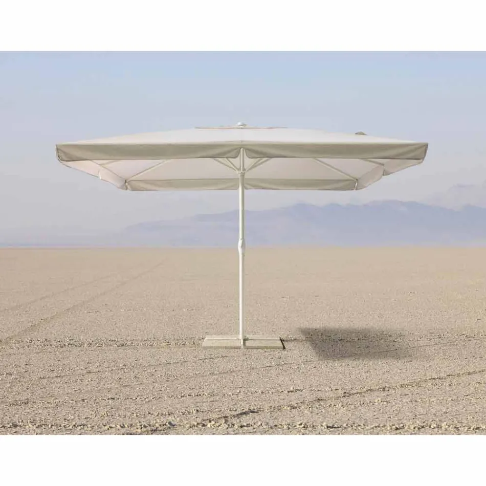4x4 Garden Umbrella with Polyester Cloth and Steel Base - Nastio Viadurini