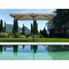 4x4 Garden Umbrella with Polyester Cloth and Steel Base - Nastio Viadurini