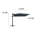 Garden Parasol with Aluminum Structure and Acrylic Fabric - Jayce Viadurini
