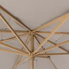 Garden Umbrella with Dove Gray Polyester Canvas 3x4 m, Homemotion - Lucius Viadurini