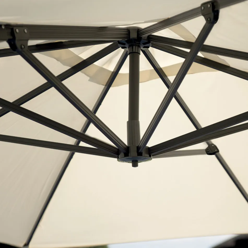 Polyester Umbrella with Handle and Side Pole - Nexa Viadurini