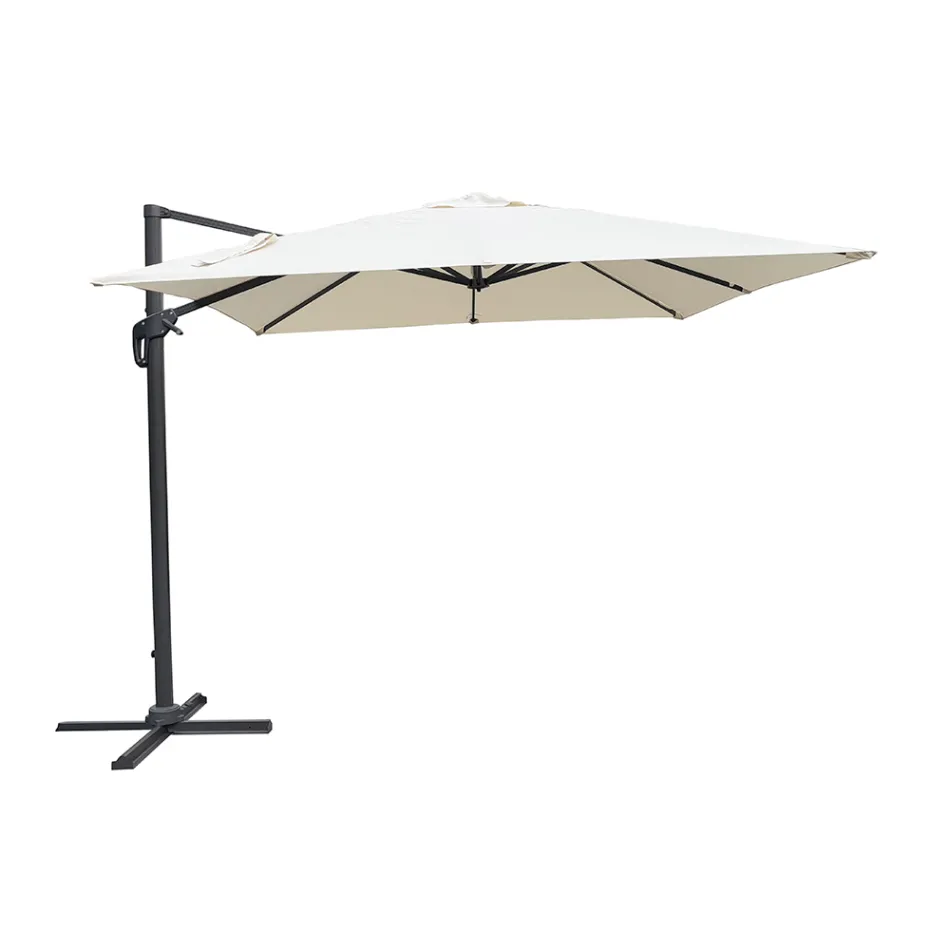Polyester Umbrella with Handle and Side Pole - Nexa Viadurini