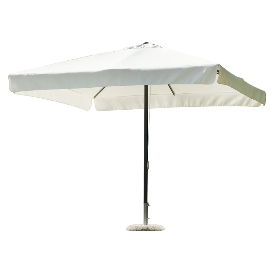 3x3 Meter Square Umbrella in Resin-Coated Polyester - Arbor Viadurini