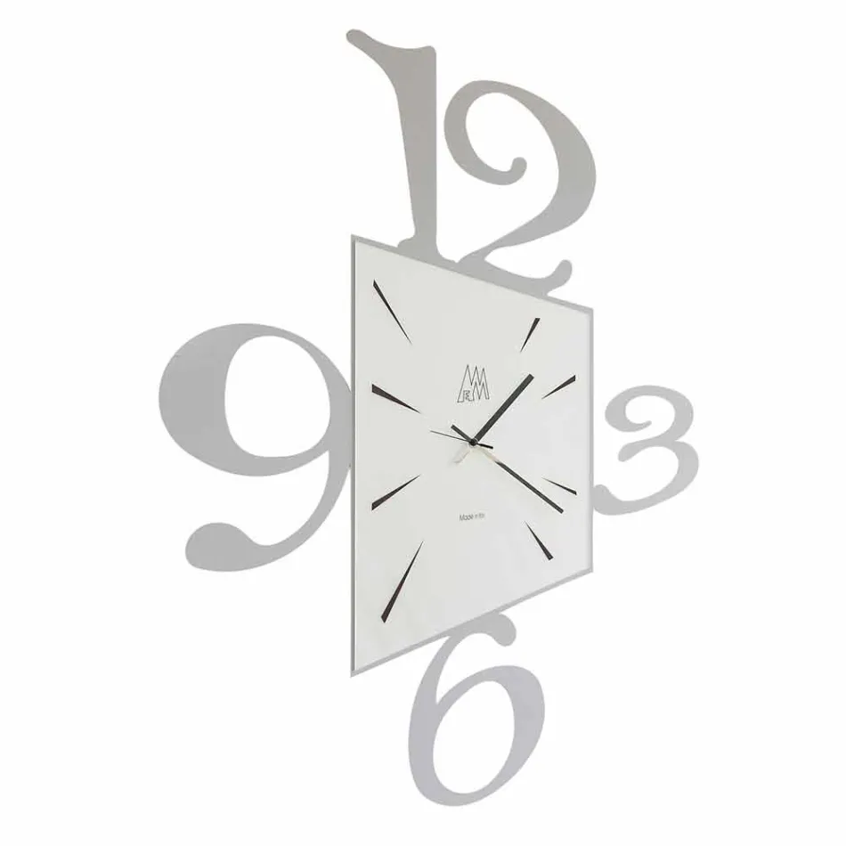Design Wall Clock in Black Iron or Aluminum Made in Italy - Prospi Viadurini