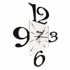 Design Wall Clock in Black Iron or Aluminum Made in Italy - Prospi Viadurini