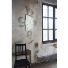 Design Wall Clock in Black Iron or Aluminum Made in Italy - Prospi Viadurini