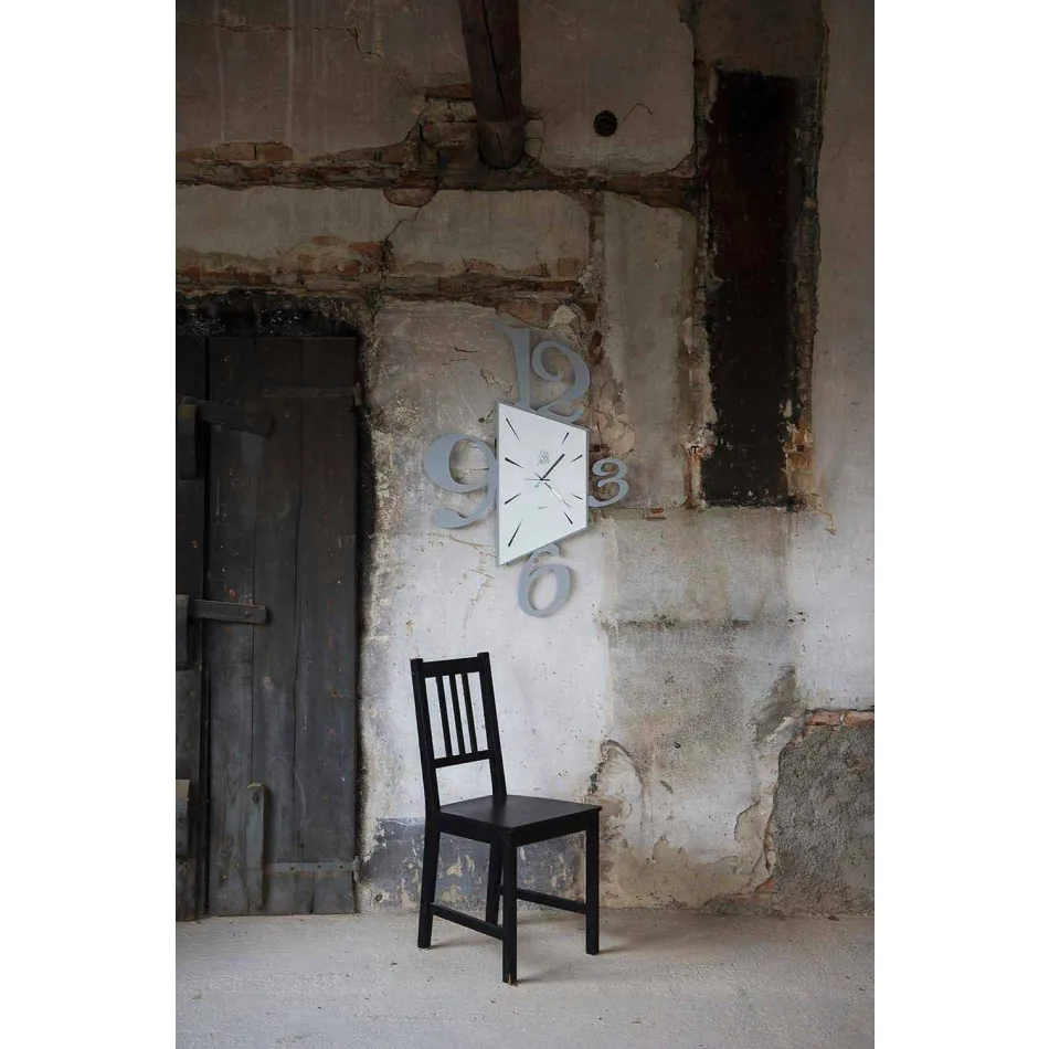 Design Wall Clock in Black Iron or Aluminum Made in Italy - Prospi Viadurini