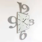 Design Wall Clock in Black Iron or Aluminum Made in Italy - Prospi Viadurini