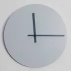 Round Wall Clock of Modern Design Gray and Blue Made in Italy - Umbriel Viadurini