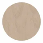 Wall Clock in Light or Dark Wood with a Modern Flower Design - Aquilegia Viadurini