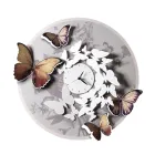 Clock with Butterfly Decoration in Different Finishes Made in Italy - Cufflinks Viadurini