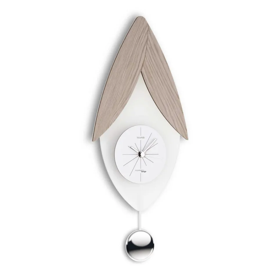 Pendulum Clock in Bisatin Methacrylate Made in Italy - Great Viadurini