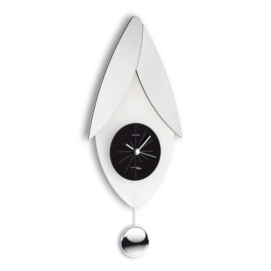 Pendulum Clock in Bisatin Methacrylate Made in Italy - Great Viadurini