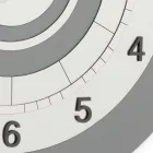 PVC Wall Clock of Different Shades of Color Made in Italy - Flux Viadurini