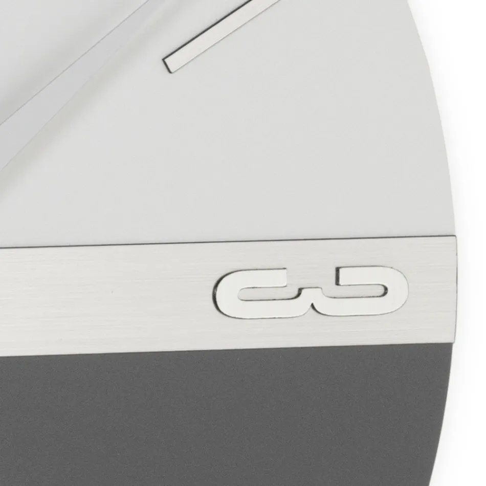 High Density Semi-Expanded PVC Wall Clock Made in Italy - Ritmo Viadurini