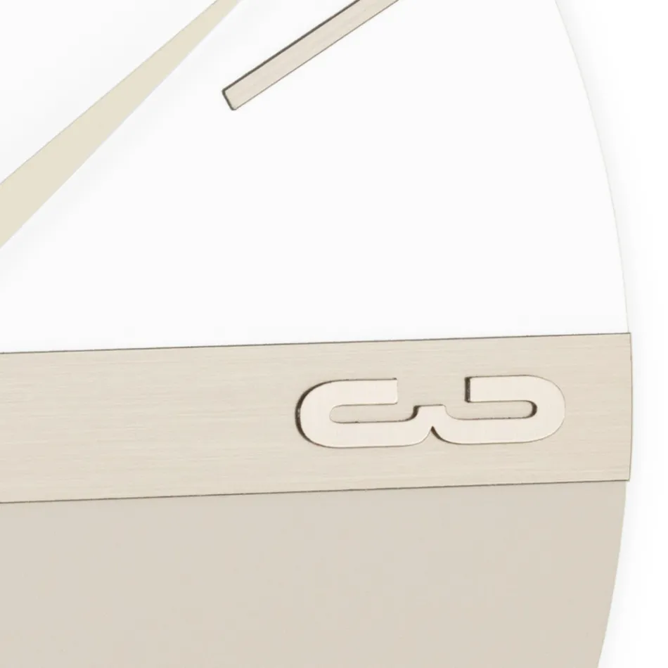 High Density Semi-Expanded PVC Wall Clock Made in Italy - Ritmo Viadurini