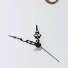 Modern and Round Wall Clock in Wood with Design Decorations - Season Viadurini