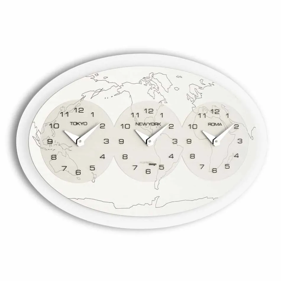 Contemporary wall clock Zed Big Viadurini