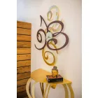 Design Wall Clock in Colored Iron Made in Italy - Fiordaliso Viadurini