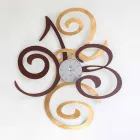 Design Wall Clock in Colored Iron Made in Italy - Fiordaliso Viadurini