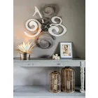 Design Wall Clock in Colored Iron Made in Italy - Fiordaliso Viadurini